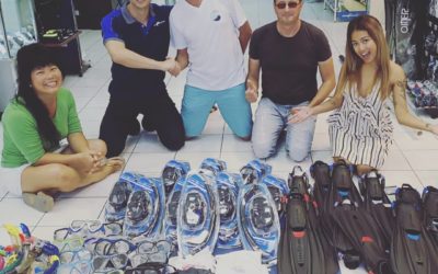 Buying new snorkeling gear for Educ’ocean trips